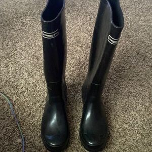 LONDON FOG knee high rain boots